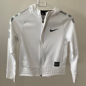 Nike Kids White and Gray Jacket